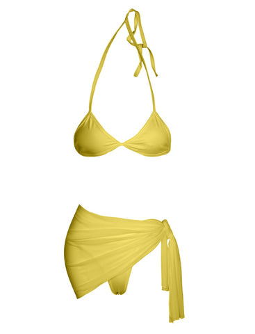 Yellow Assisi Bikini Set